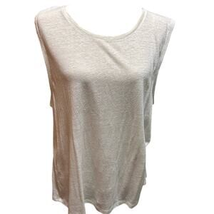 Vintage Everlane Womens 100% Linen Muscle Tank Size XL NWT Relaxed Fit